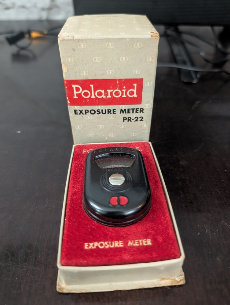 Polaroid PR-22 Exposure Meter w/ Original Box Vintage Untested