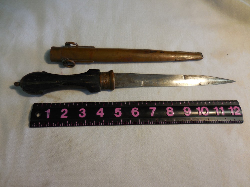 VINTAGE BURMESE DAGGER/DIRK/SIDE KNIFE