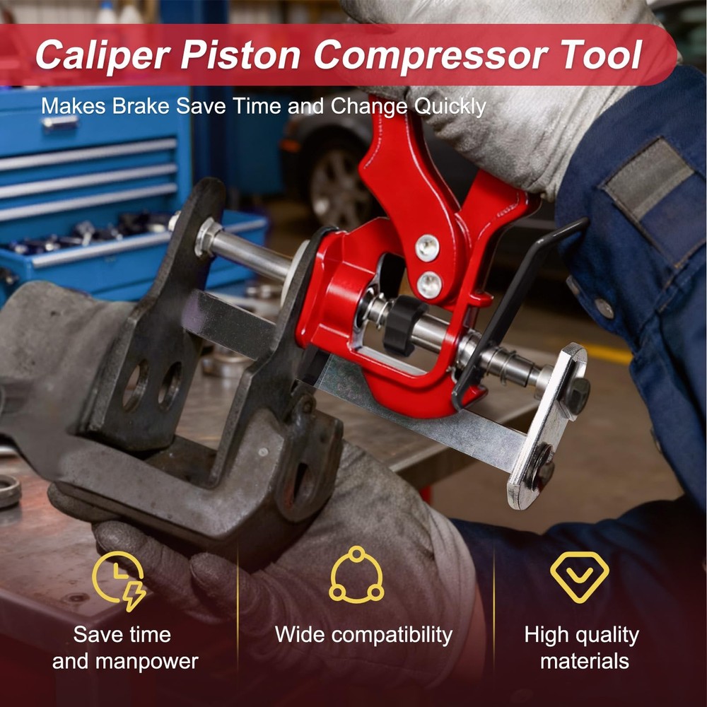Cupbunny Brake Caliper Compression Tool, 4 Piston Tool for Red