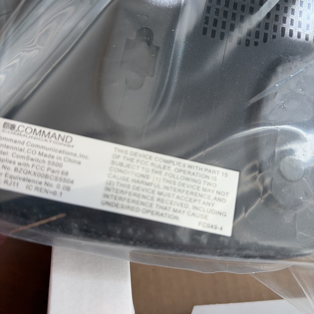 New Command Communications ComSwitch 5500 Phone Fax Modem 3-Port Call Switch
