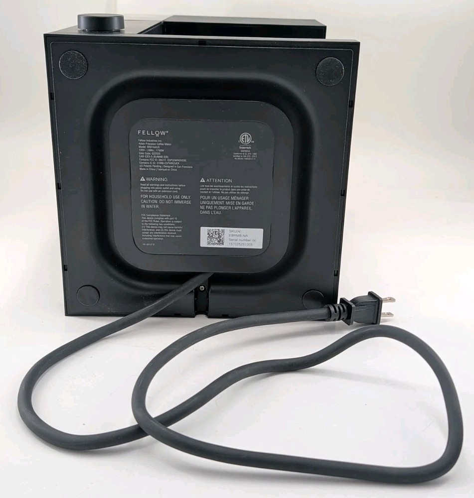 Fellow Aiden Precision Drip Coffee Maker Matte Black Single - 10 Cup App Control