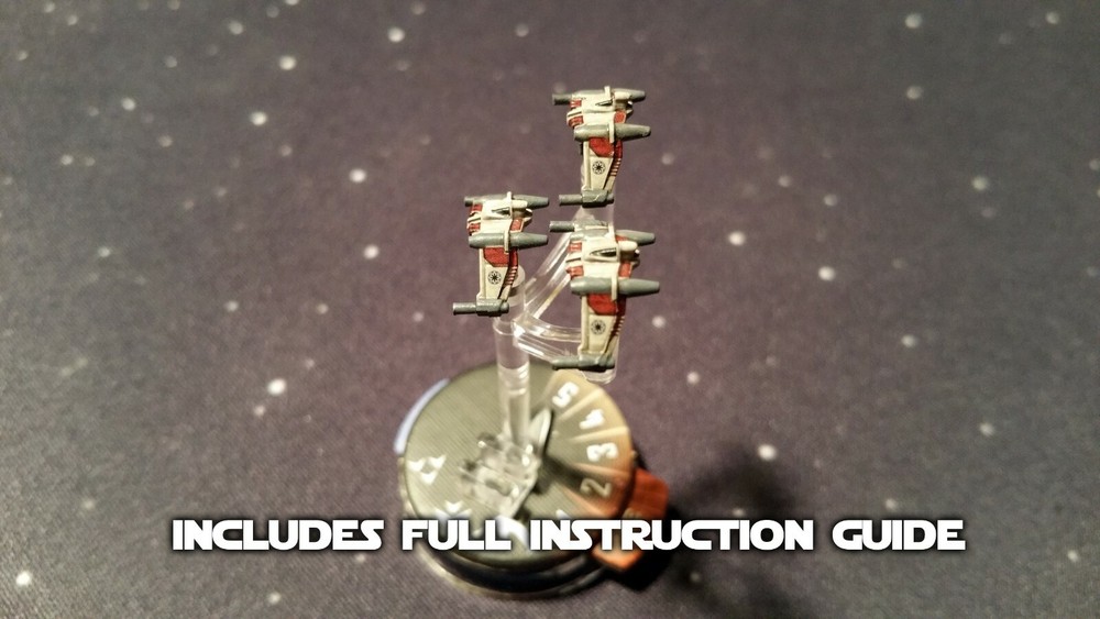 Star Wars Armada Decals for GALACTIC REPUBLIC FLEET STARTER V-19 SQUADRONS