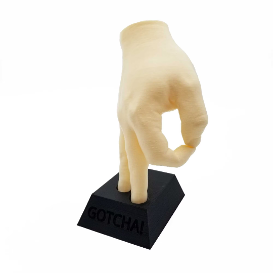 Gotcha! - Life Size Hands | Custom Text