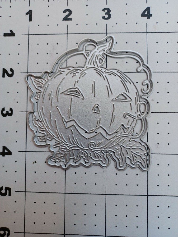 Universal Thin Metal Die Cut Tool Emboss Pumpkin Halloween Jack o lantern Patch