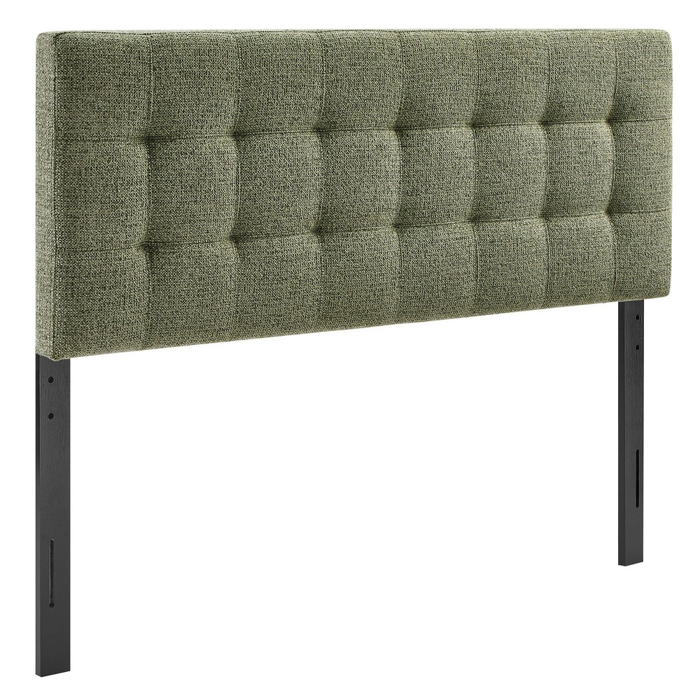 Lily Upholstered Full Size Headboard in Leaf