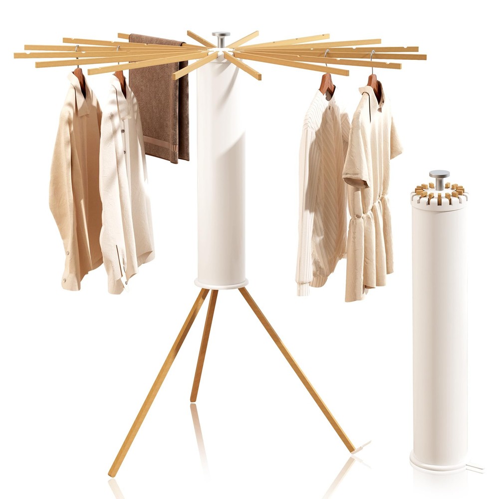 Tripod Clothes Drying Rack, Laundry Drying Rack for Clothing, Foldable Collap...