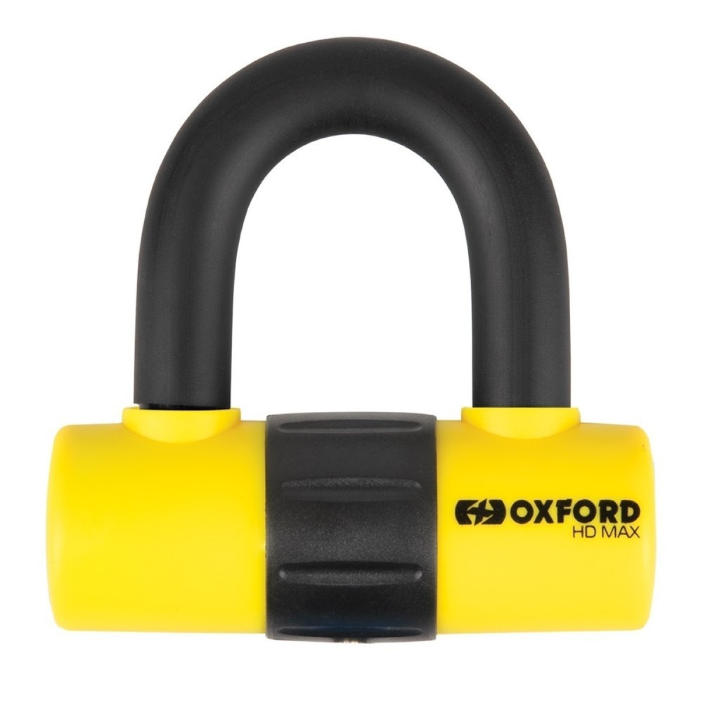 Oxford HD Max 14mm Disc Lock Yellow Motorcycle Security Device