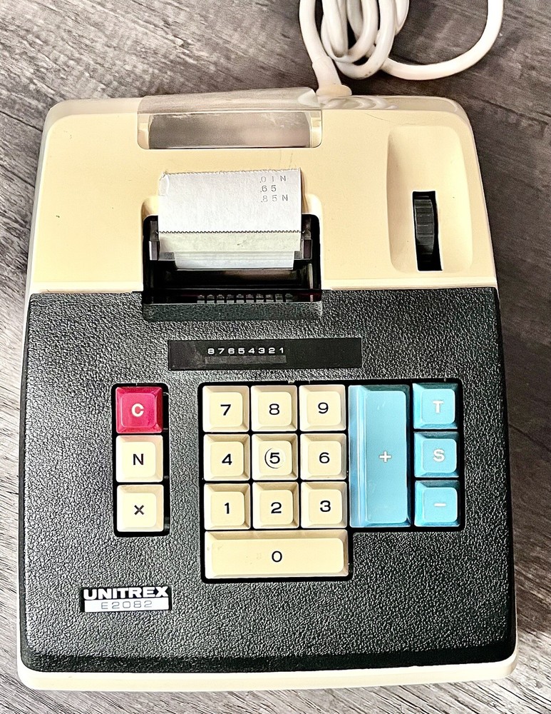 1970s Unitrex Electric E2082 ● 10 Key Adding Machine