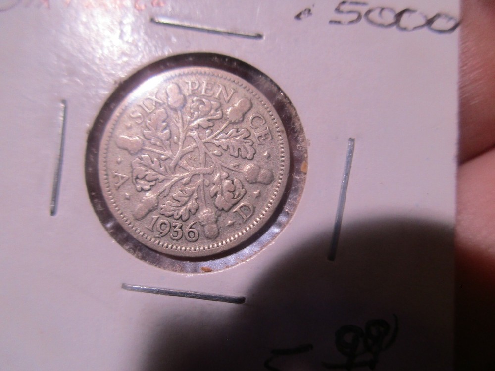 Britain - 1936 Silver Sixpence - George V