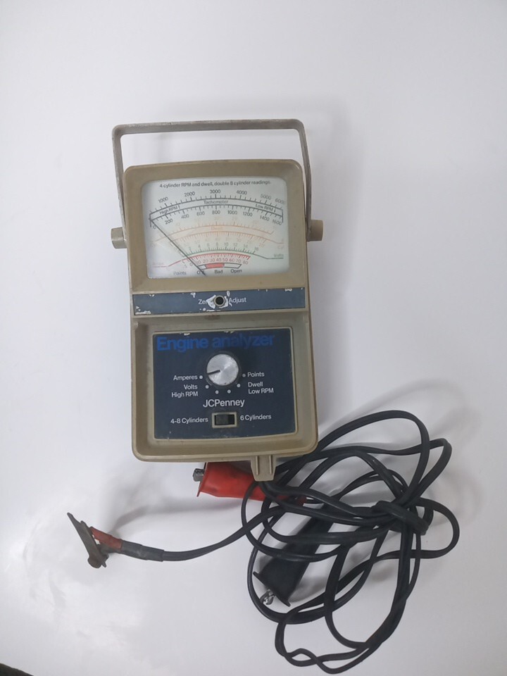 Vintage JCPenney Engine Analyzer Handheld Portable Not Tested