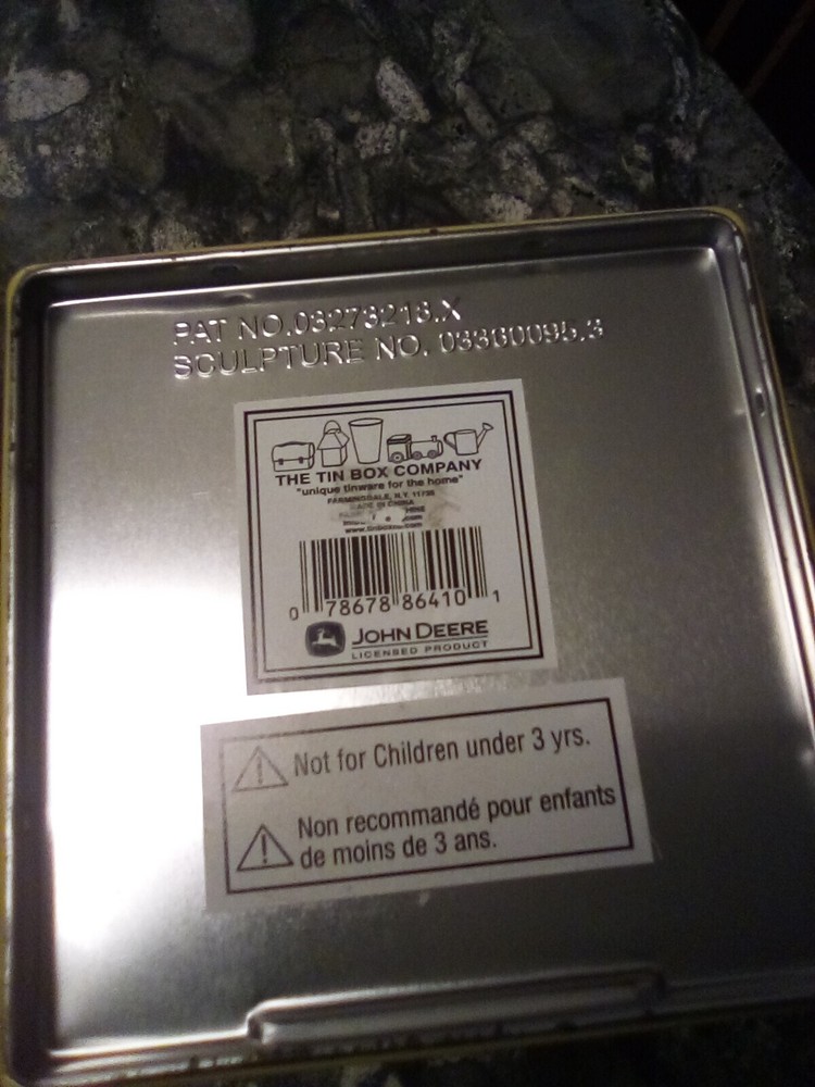 NEW John Deere Tin Box w/ Drawers