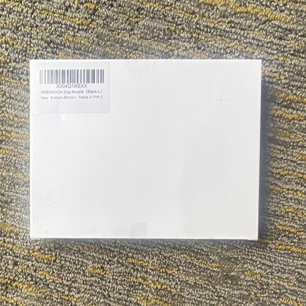 GREMCADA Mesh Dog Muzzle Black Size L 3-Mesh-Black-L Non Breed Specific