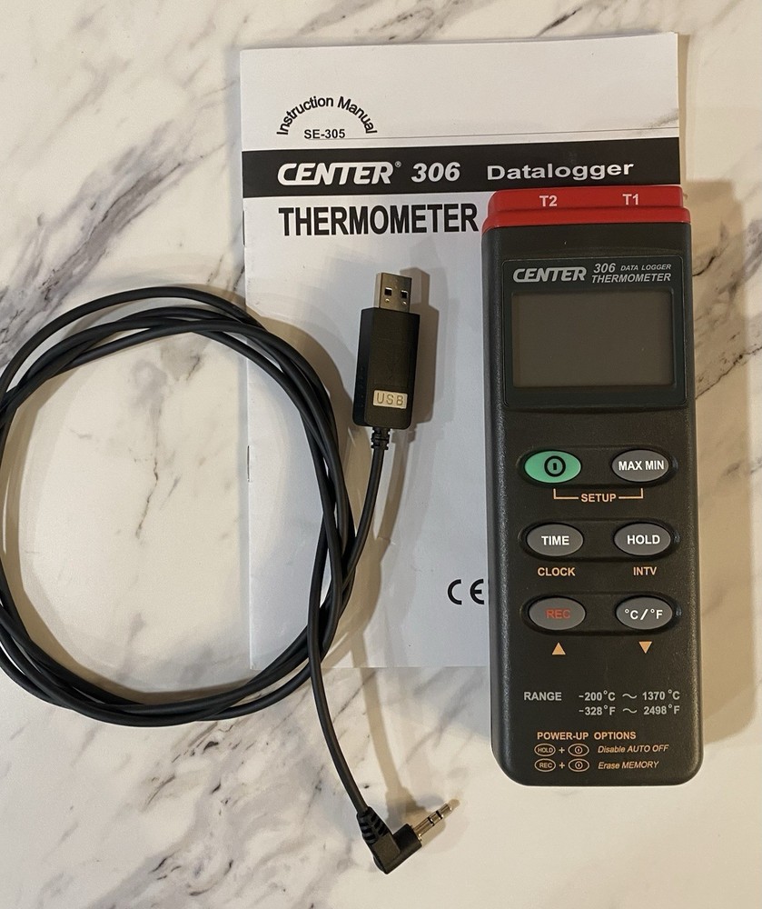Center 306 Data logging Thermometer For Type K Thermocouples