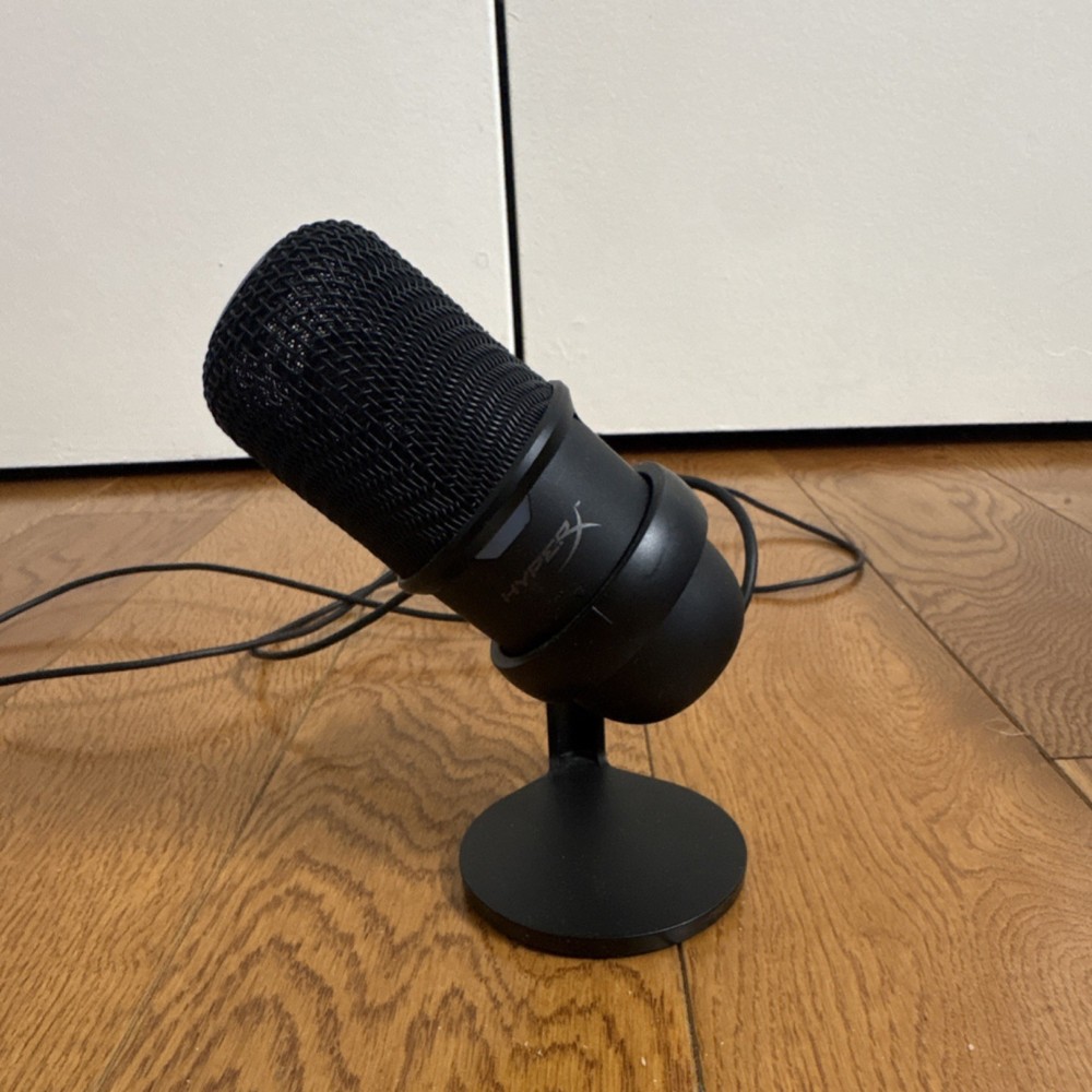 HyperX Solocast USB Microphone Black Adjustable Stand Freestanding