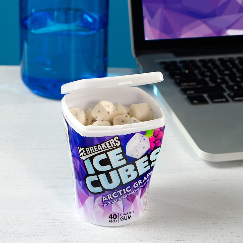 ICE BREAKERS Ice Cubes Arctic Grape Gum 6x40 Pieces