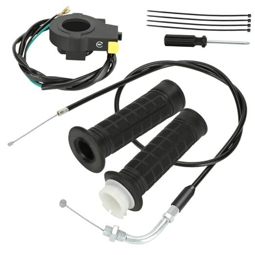 Throttle Cable Twist Throttle Handle Grip Assembly for 2 Stroke Engine 80cc