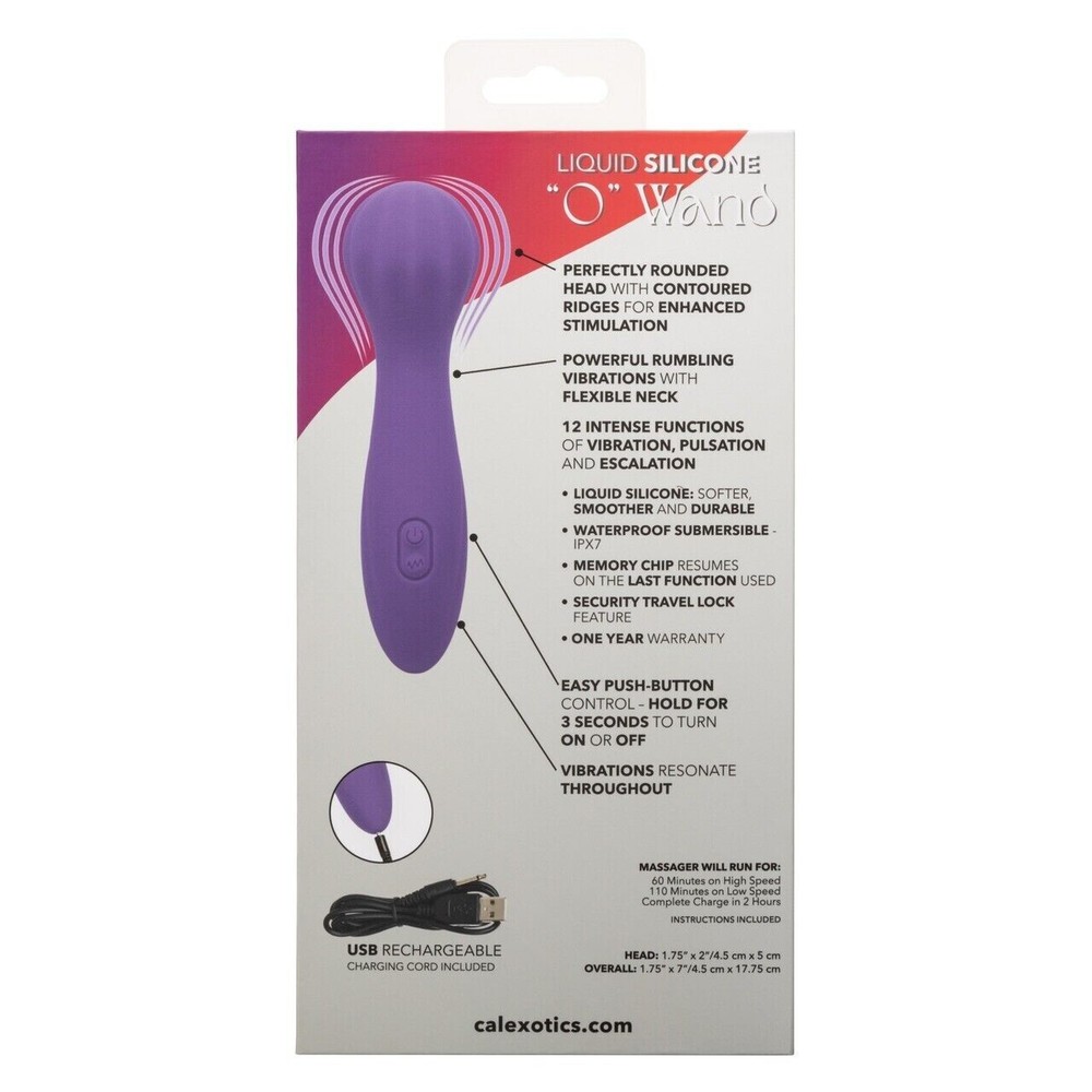 CalExotics Stella Liquid Silicone "O" Wand Vibrator Purple