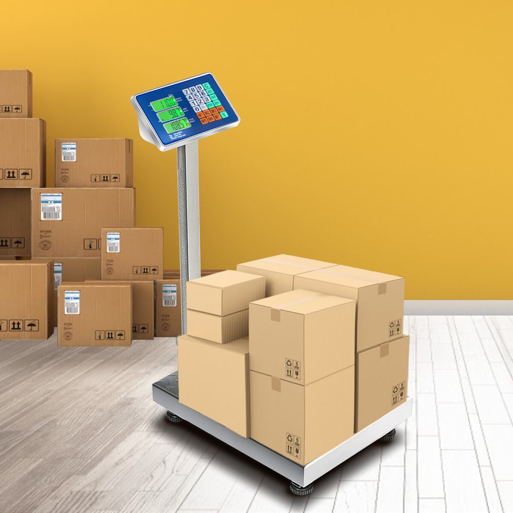 660 lbs Digital Platform Scale Electronic Postal w/ High-Definition LCD Display