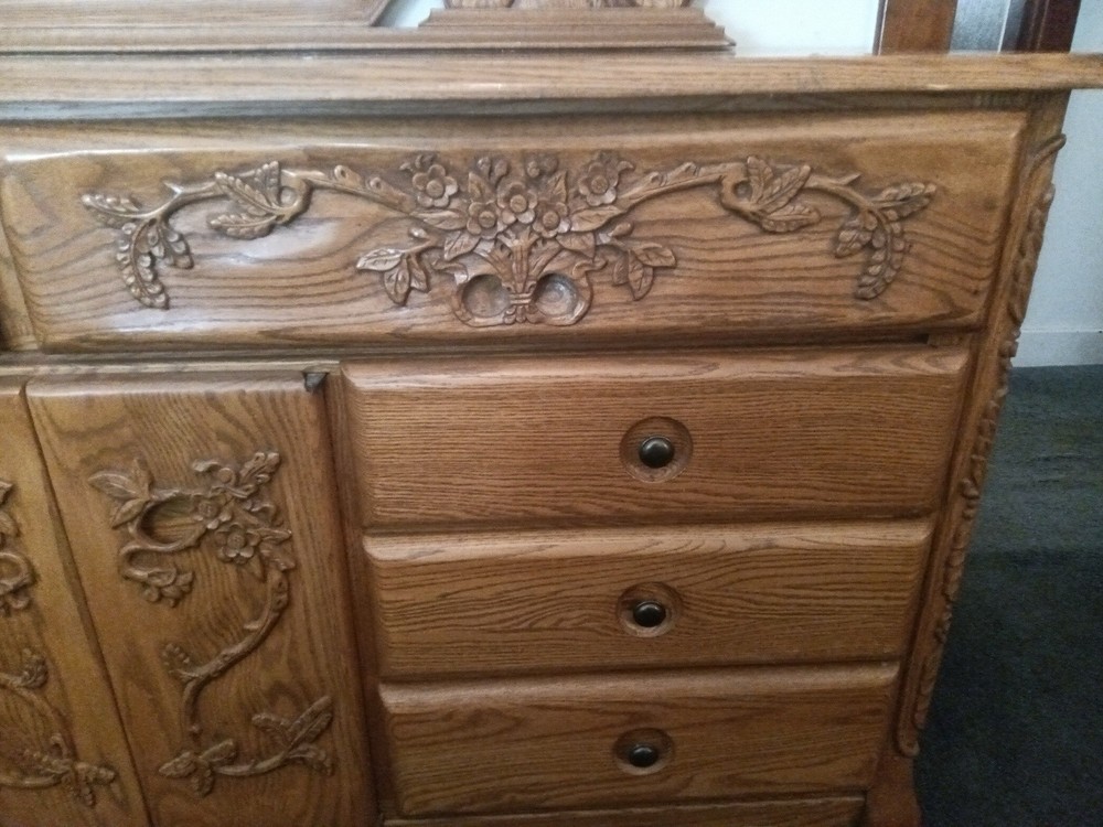 solid oak bedroom set furniture