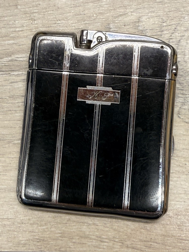 Vintage Ronson Ten a Case Cigarette Case Lighter