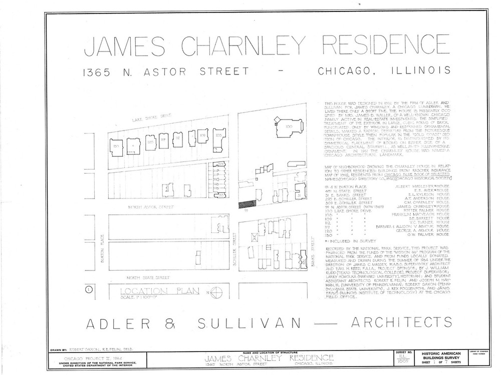 Early Frank Lloyd Wright design home, architectural drawings, 6 bedrooms, brick