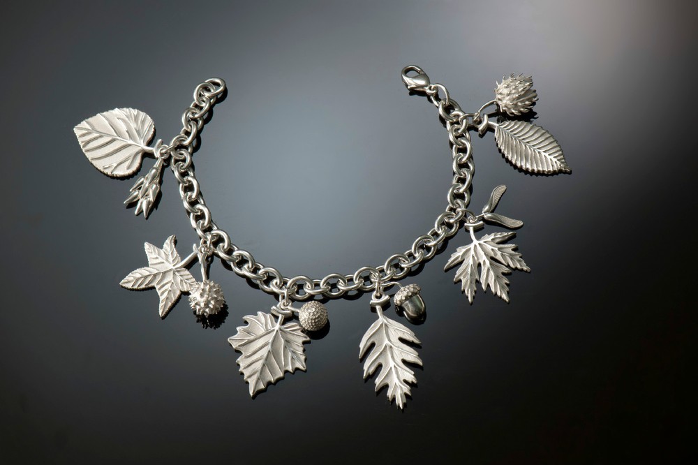 American Charm Leaf & Seed Bracelet