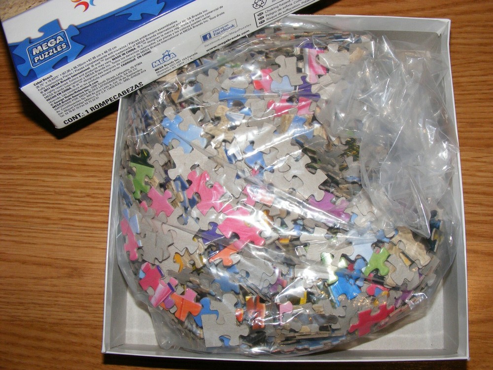 Mega Cabel Beach Puzzle, 1000 Pieces, Complete