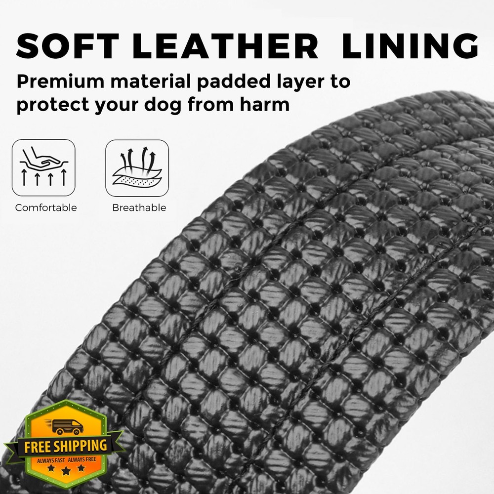 Head Strap Dog Muzzle, Prevent Paw Removal, Black, Medium