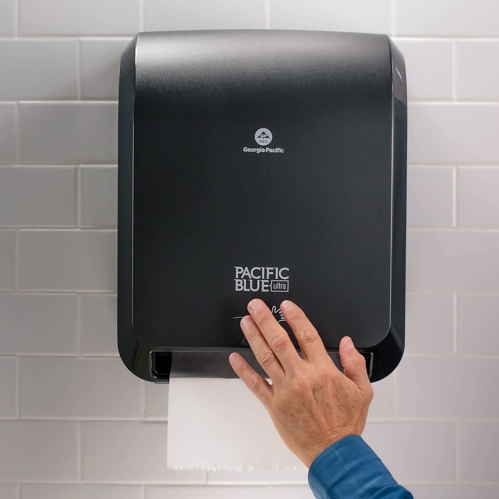 Touchless Paper Towel Dispenser High Capacity Automatic Wall Mount Black