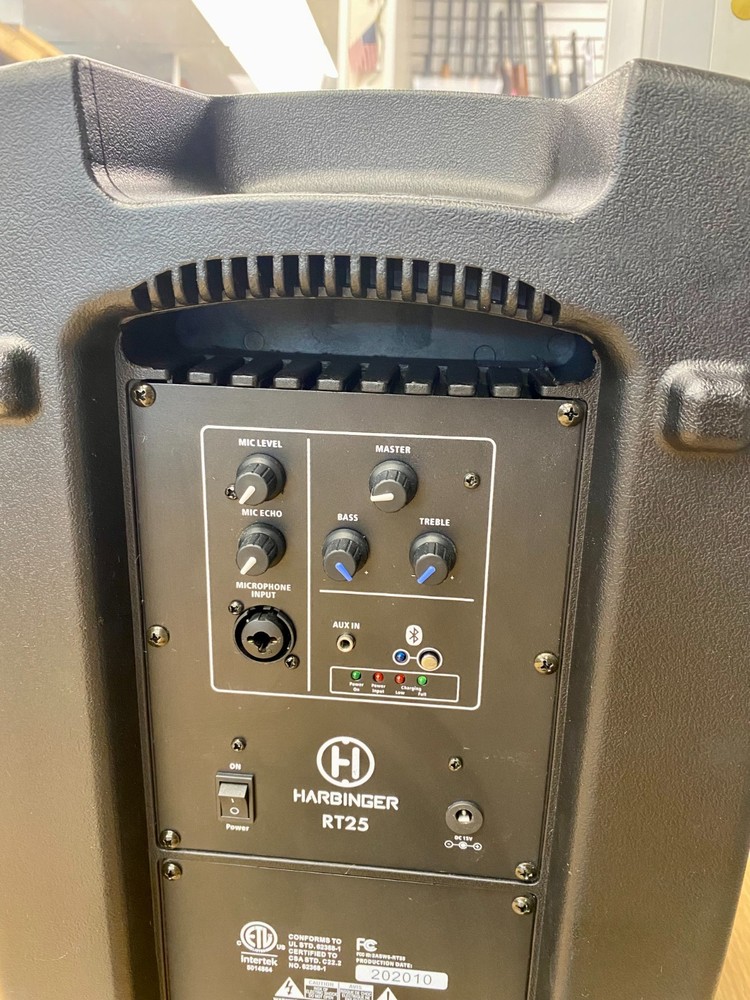 Harbinger RT25 Portable Powered Speaker Bluetooth PA System Local Pickup