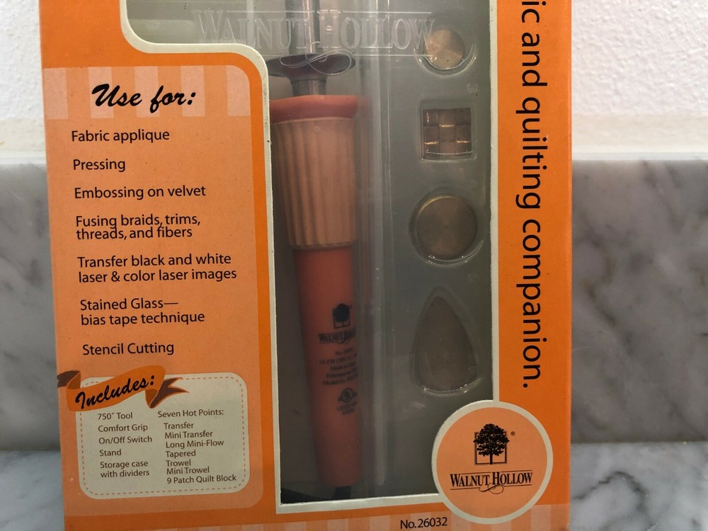 NEW Walnut Hollow Creative Textile Tool with 7 Hot Points & Case