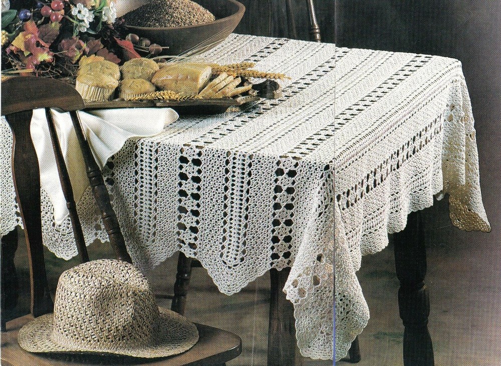 CLASSIC Rambling Rose Tablecloth/Doily/Crochet Pattern INSTRUCTIONS ONLY