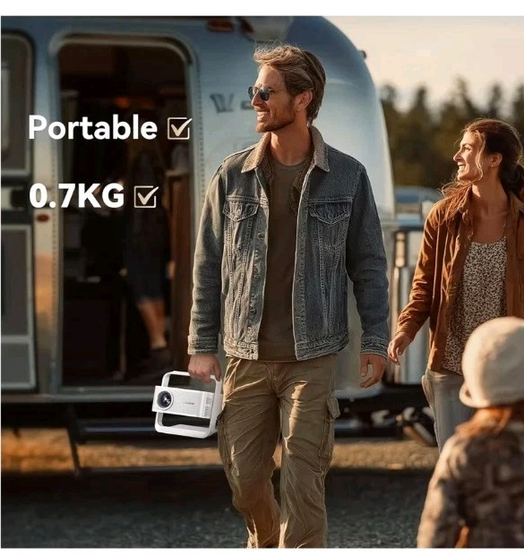 Aubor Mentech Projector with WiFi and Bluetooth