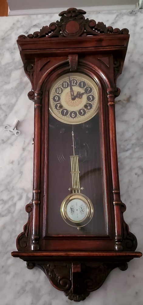 Vintage German Clock (key included)