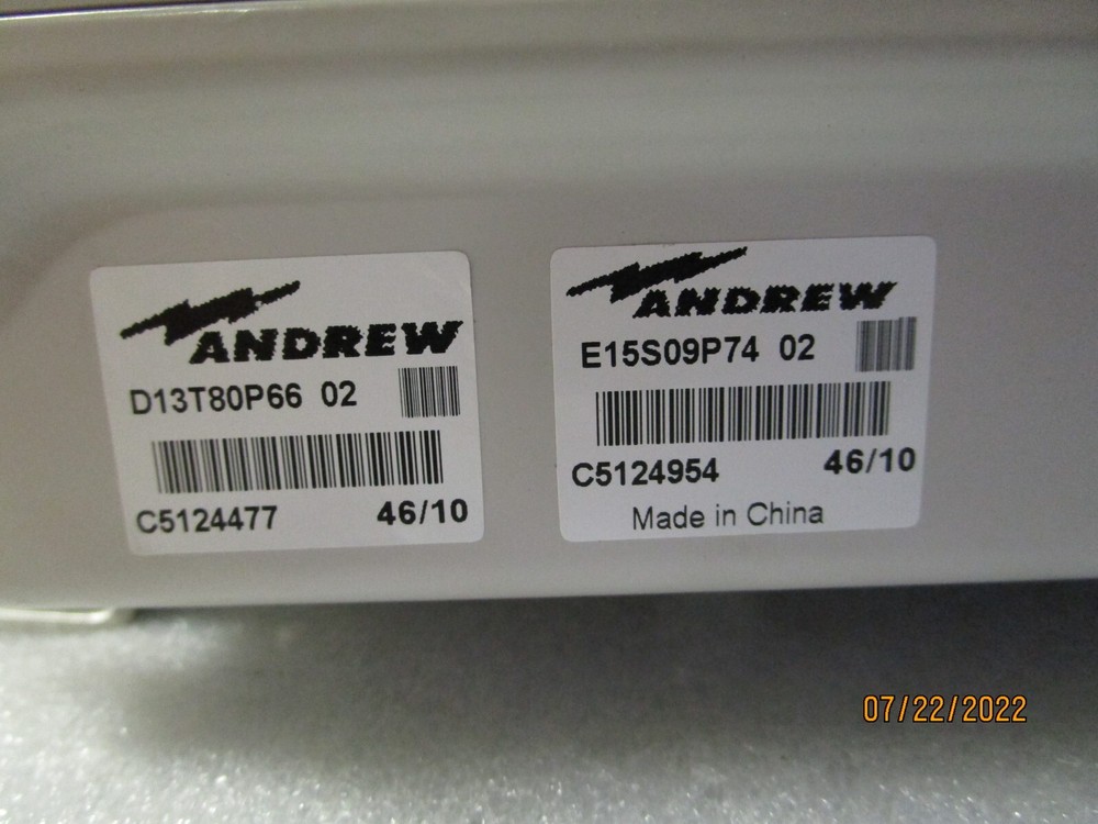 COMMSCOPE Andrew PCS AWS Diplexer dc Switching Capability E15S09P74