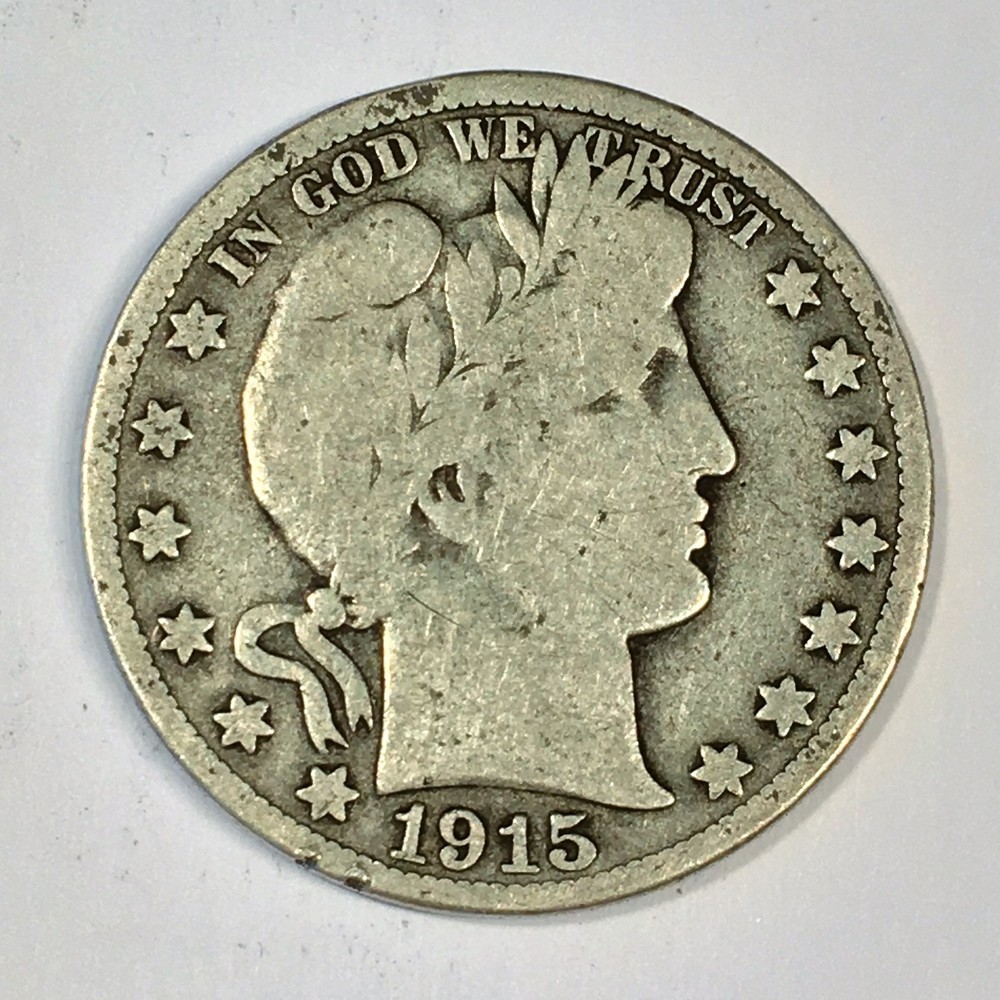 1915-S Barber Half Dollar -  High Quality Scans #C741