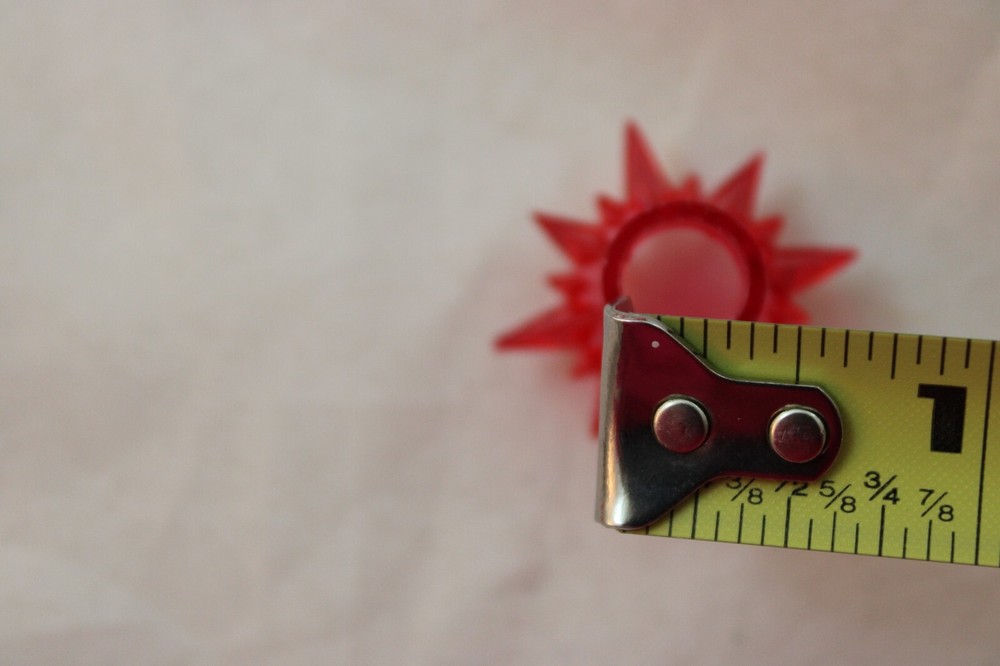 21 Red Starburst Atomic Star Mini String Christmas Light bulb Covers Reflectors