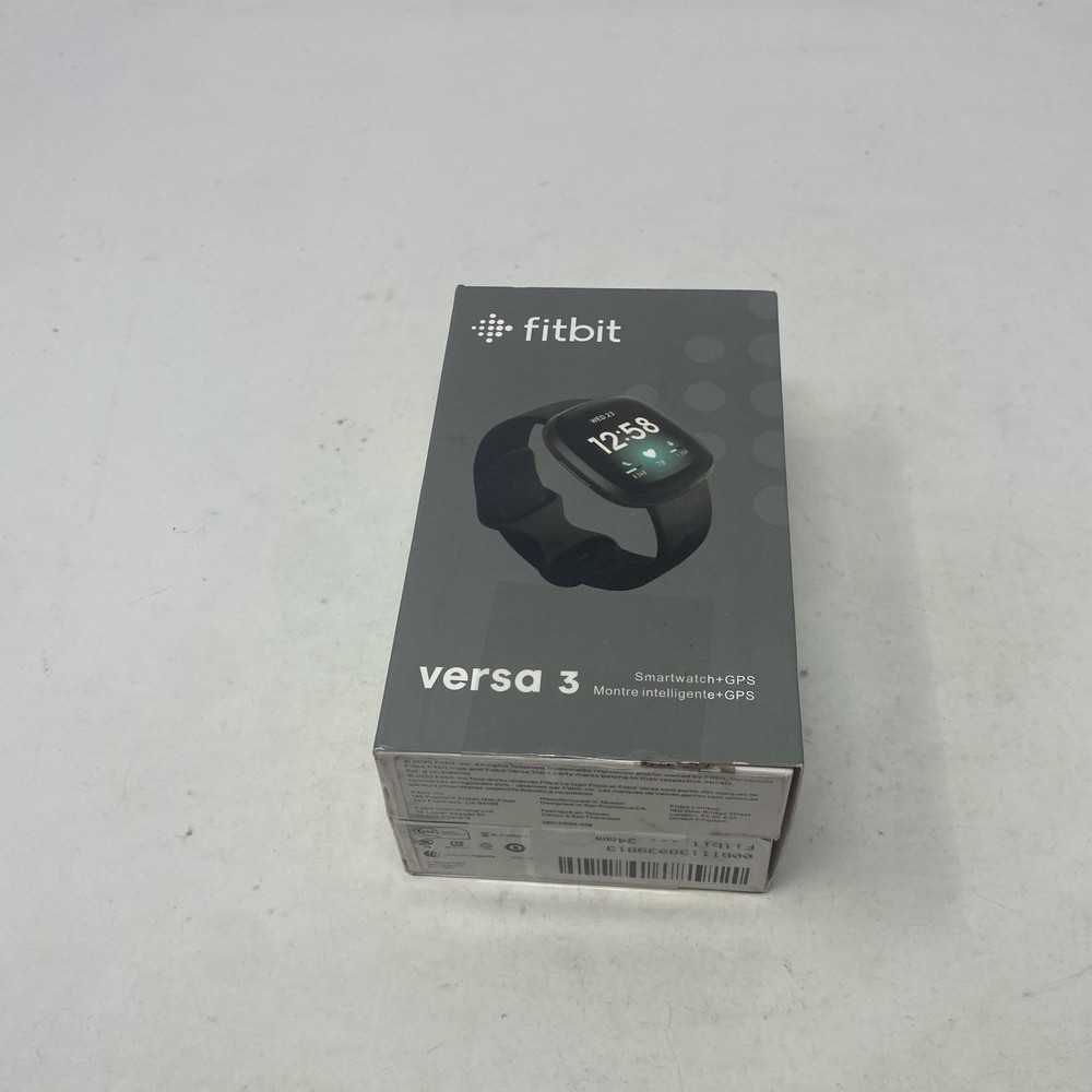 Fitbit Versa 3 Smartwatch + GPS - Black (S/L Bands)