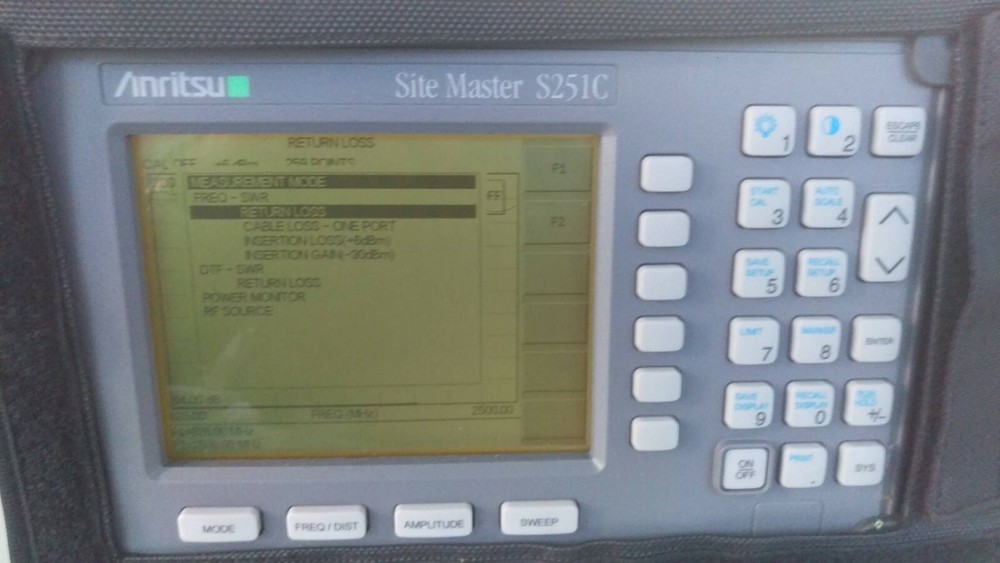 Anritsu Site Master S251C Cable & Antenna Analyzer w/ hand bag, ACV adapter