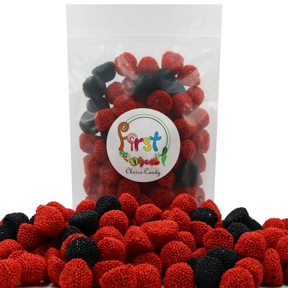 RED RASPBERRIES & BLACKBERRIES GUMMY CANDY