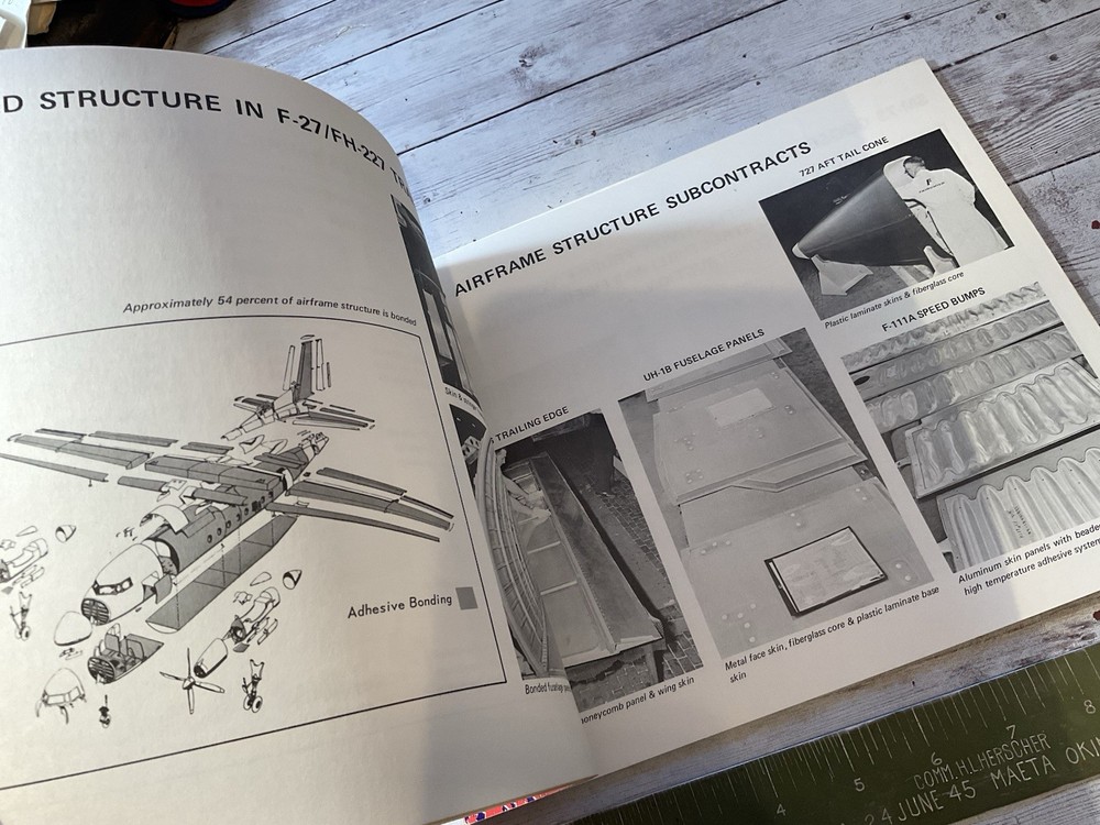 ORIGINAL 1971 REPUBLIC AVIATION BONDED STRUCTURE TECHNOLOGY CAPABILITIES REPORT