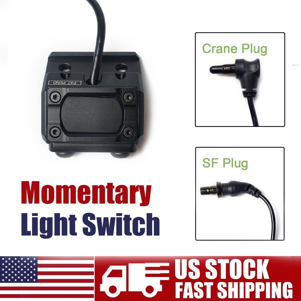 Tactical Flashlight Mod Button Light Switch For M300 M600 LED Light / IR Laser