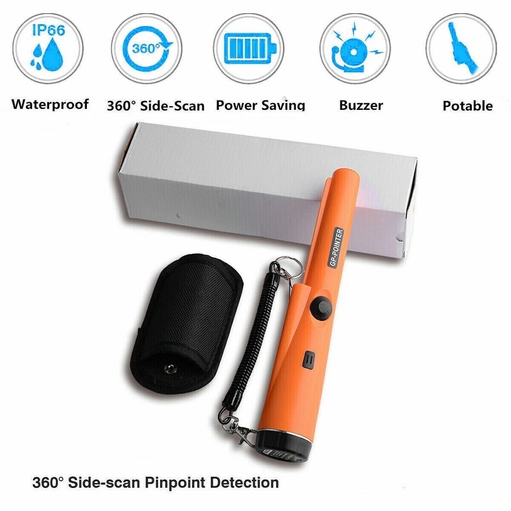 Handheld Waterproof Metal Detector Pinpointer Probe Sensitive Coin Relic Tester