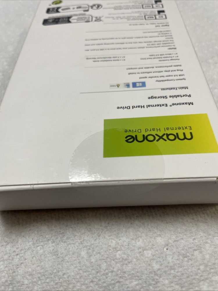 NEW - Maxone 2.5" 500GB External HDD USB 3.0