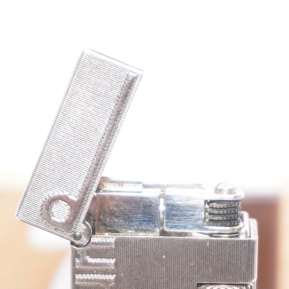 Dunhill Mini Lighter Silver _ Signature _Ultrasonically Cleaned_Working