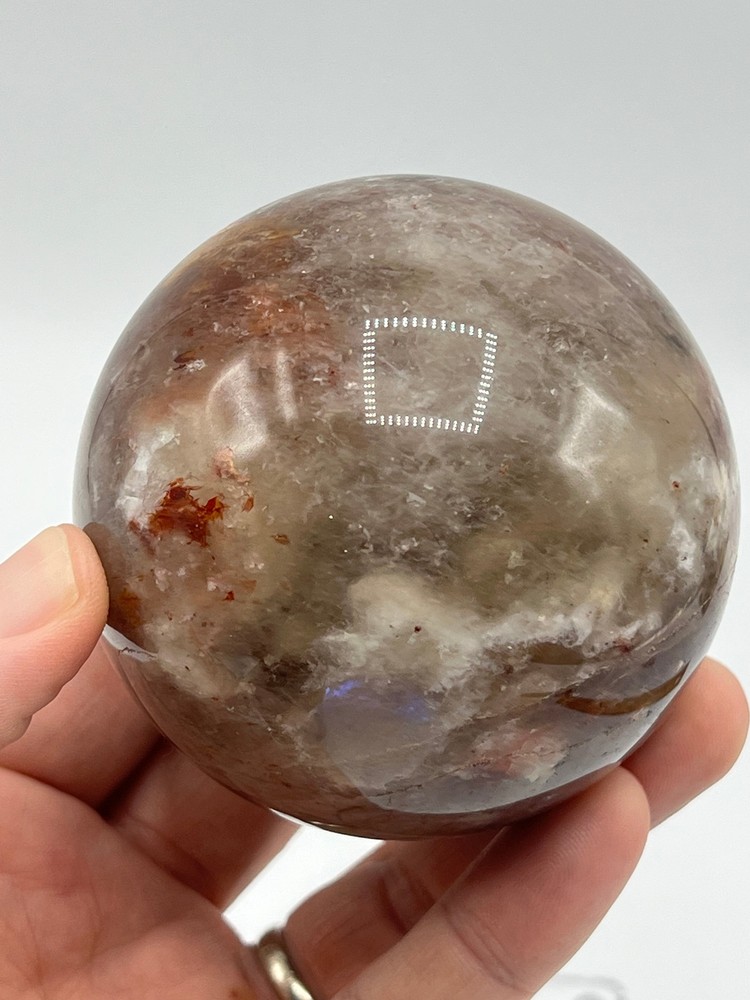 Fire Quartz with Blue Flash K