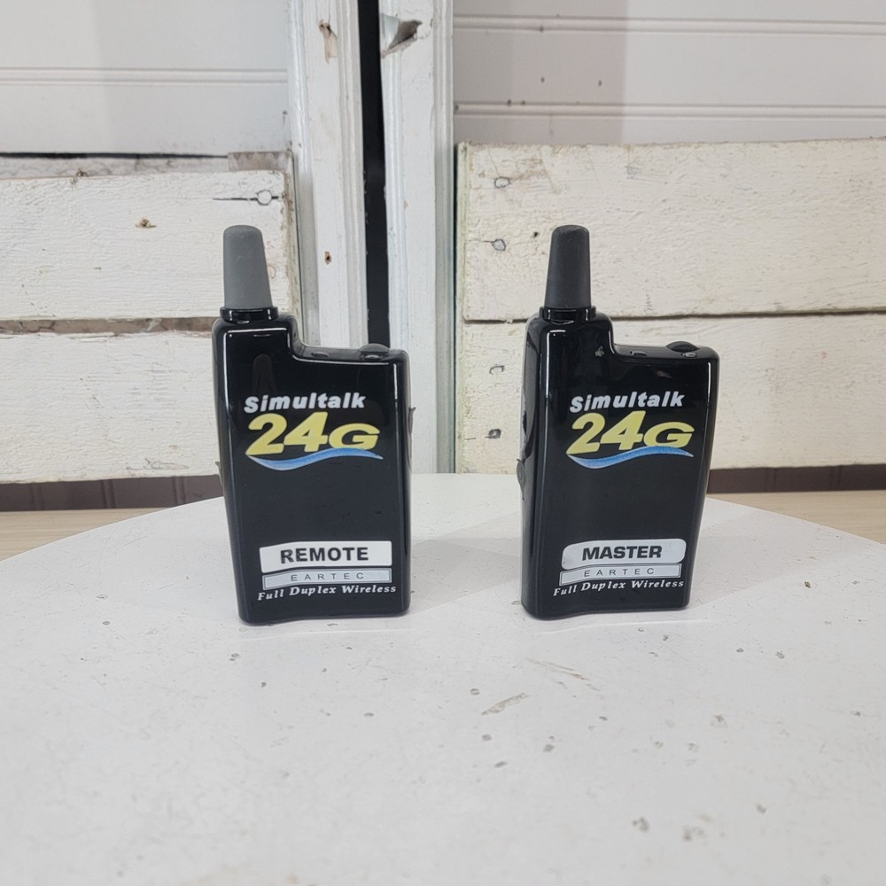 Eartec Simultalk 24G Wireless Full Duplex Intercom System 2 Headsets Tested