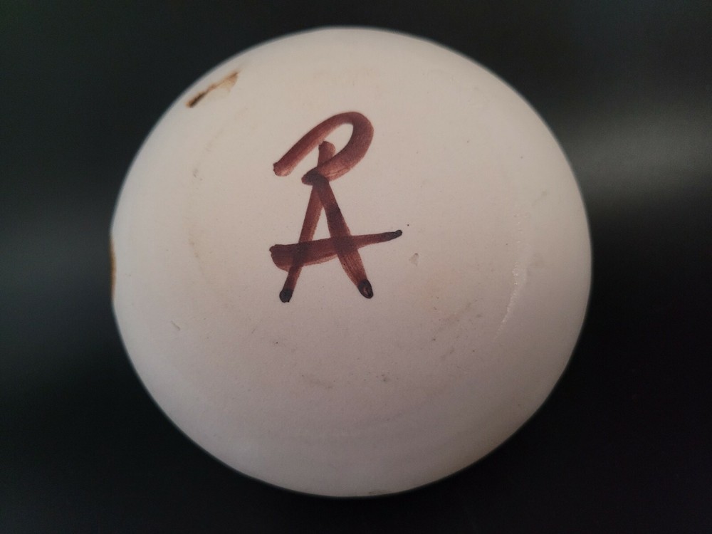 Vintage Flat Bud Vase Signed