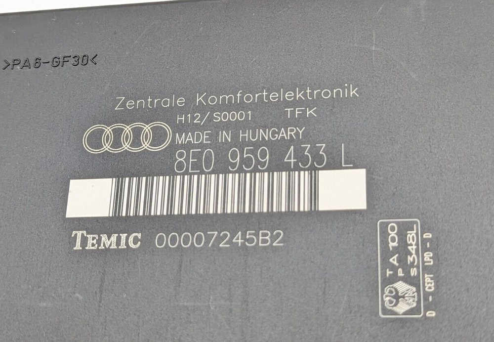 Comfort Module Audi A4 8E0959433L