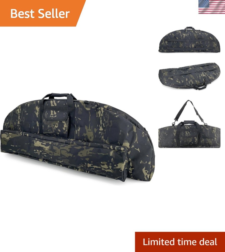 46" Soft Bow Carry Bag - Tear-Resistant Padded with Adjustable Straps for Bows